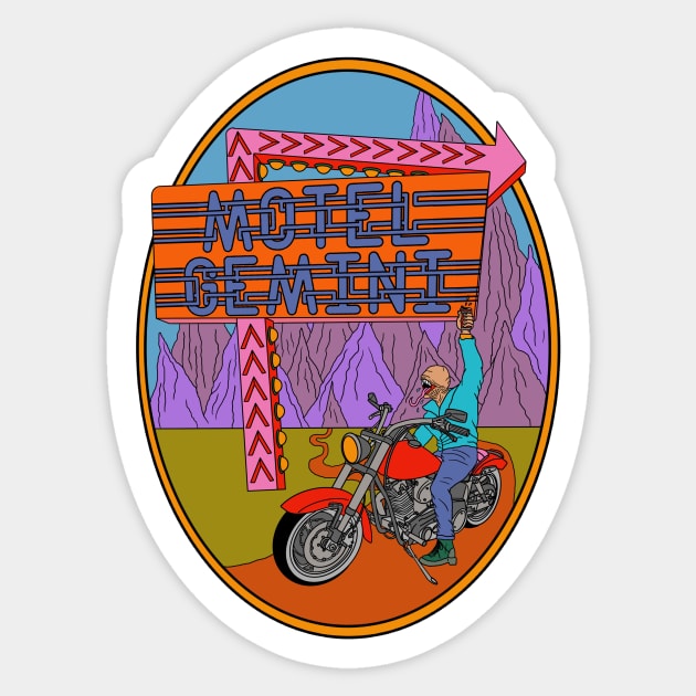 Mile a Minute Sticker by motelgemini